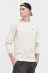 Кофта Tommy Jeans чоловіча колір бежевий однотонна (3414026)