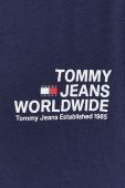 Бавовняна кофта Tommy Jeans чоловіча колір синій з принтом (3537409)