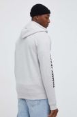 Бавовняна кофта Tommy Jeans чоловіча колір сірий з капюшоном з принтом (3414053)