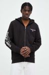 Бавовняна кофта Tommy Jeans чоловіча колір чорний з капюшоном з принтом (3414047) Бавовняна кофта Tommy Jeans чоловіча колір чорний з капюшоном з принтом (3414047)