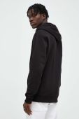 Бавовняна кофта Tommy Jeans чоловіча колір чорний з капюшоном з принтом (3414047)