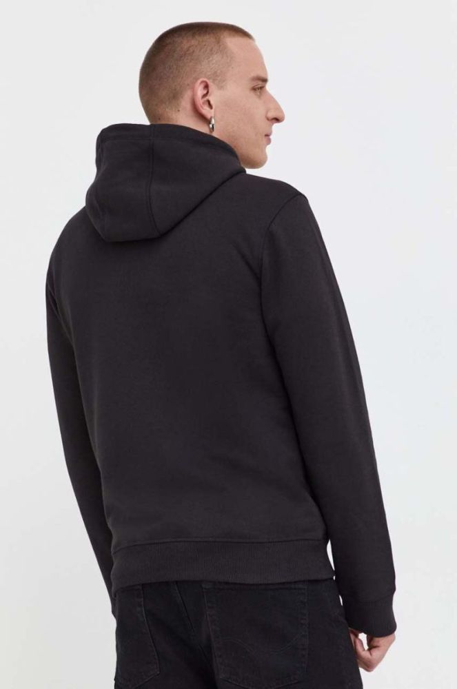 Кофта Tommy Jeans чоловіча колір чорний з капюшоном з принтом (3537419) фото 3