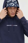 Кофта Tommy Jeans чоловіча колір синій з капюшоном з аплікацією (3540953)