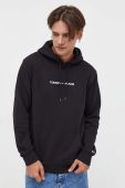 Кофта Tommy Jeans чоловіча колір чорний з капюшоном з аплікацією (3540948)