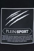 Кофта PLEIN SPORT чоловіча колір чорний з капюшоном з принтом (3372531)