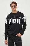 Кофта PLEIN SPORT чоловіча колір чорний з принтом (3577442)
