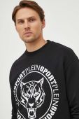 Кофта PLEIN SPORT чоловіча колір чорний з принтом (3567009)