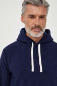 Кофта лаунж Polo Ralph Lauren колір синій з капюшоном однотонна