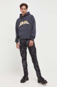 Кофта Vertere Berlin чоловіча колір сірий з капюшоном з аплікацією