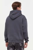 Кофта Vertere Berlin чоловіча колір сірий з капюшоном з аплікацією