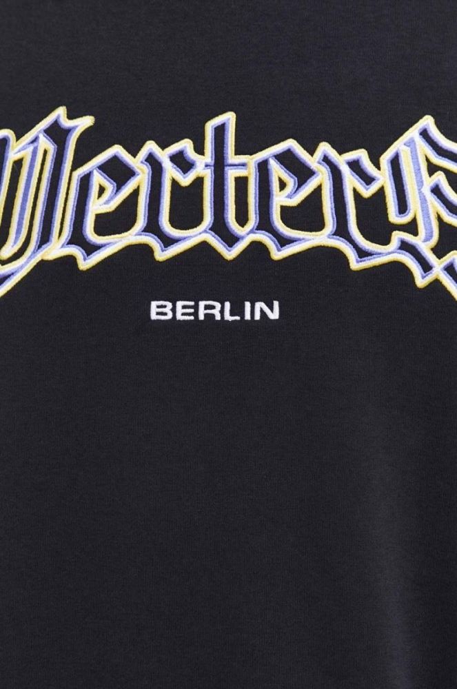 Кофта Vertere Berlin чоловіча колір чорний з аплікацією (3621293) фото 5