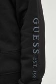 Кофта Guess чоловіча колір чорний з капюшоном однотонна (3574320)