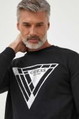 Кофта Guess чоловіча колір чорний з принтом (3609320)