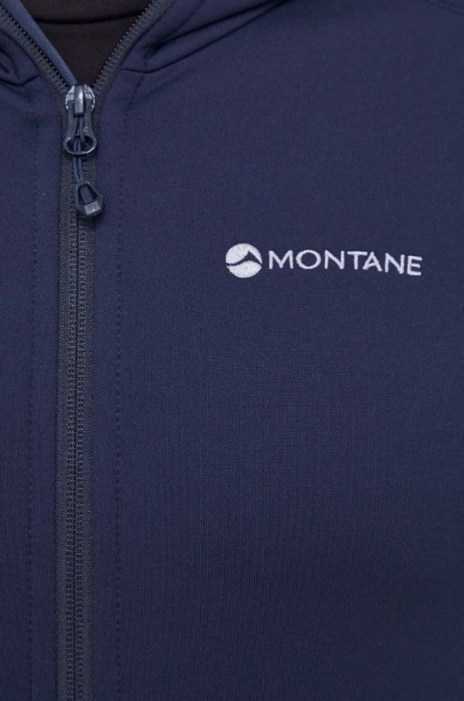 Спортивна кофта Montane Fury колір синій з капюшоном однотонна фото 5