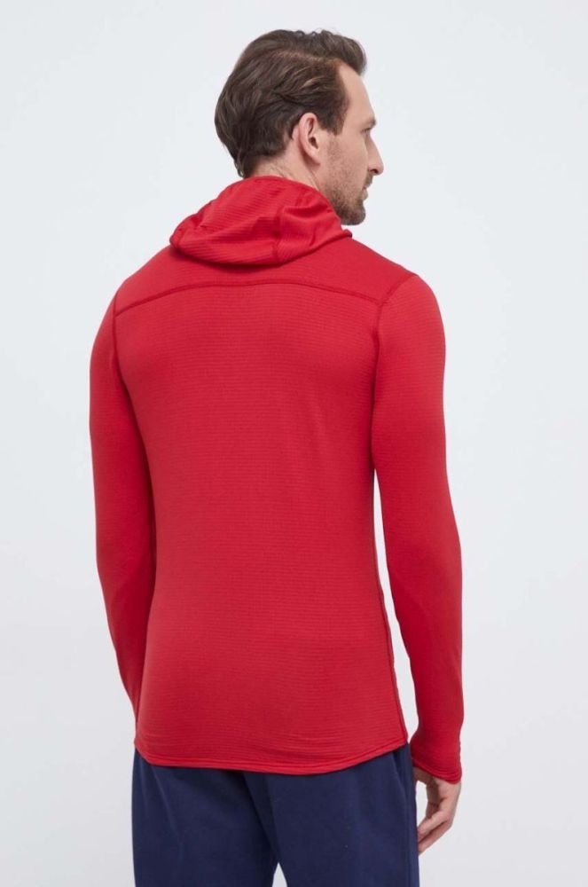Спортивна кофта Montane Protium Lite колір червоний з капюшоном однотонна фото 3