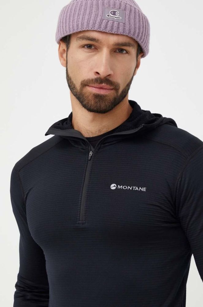 Спортивна кофта Montane Protium Lite колір чорний з капюшоном однотонна фото 4