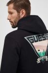 Кофта Guess чоловіча колір чорний з капюшоном з принтом (3597511) Кофта Guess чоловіча колір чорний з капюшоном з принтом (3597511)