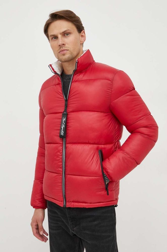 Куртка Karl Lagerfeld чоловіча колір червоний зимова