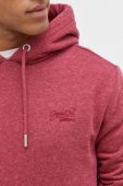 Кофта Superdry чоловіча колір червоний з капюшоном меланж