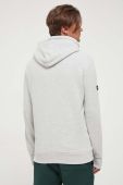 Кофта Superdry чоловіча колір сірий з капюшоном з аплікацією