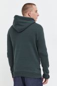 Кофта Superdry чоловіча колір зелений з капюшоном з принтом (3675645)