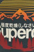 Кофта Superdry чоловіча колір зелений з капюшоном з принтом (3675645)