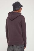 Кофта Superdry чоловіча колір фіолетовий з капюшоном з принтом