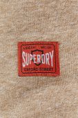 Кофта Superdry чоловіча колір бежевий з принтом