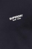 Бавовняна кофта Superdry чоловіча колір чорний з принтом
