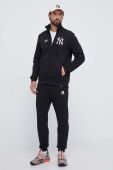 Кофта 47brand MLB New York Yankees чоловіча колір чорний з аплікацією
