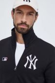 Кофта 47brand MLB New York Yankees чоловіча колір чорний з аплікацією
