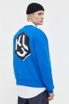 Кофта Karl Lagerfeld Jeans чоловіча  з принтом колір блакитний (3485485) Кофта Karl Lagerfeld Jeans чоловіча  з принтом колір блакитний (3485485)