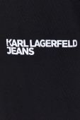 Кофта Karl Lagerfeld Jeans чоловіча колір чорний з принтом (3485494)