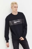 Кофта Karl Lagerfeld Jeans чоловіча колір чорний з принтом (3563907)