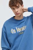 Кофта On Vacation чоловіча  з аплікацією колір блакитний