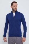 Спортивна кофта Icebreaker Merino 560 RealFleece™ Elemental II колір синій однотонна Спортивна кофта Icebreaker Merino 560 RealFleece™ Elemental II колір синій однотонна
