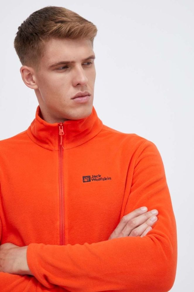 Спортивна кофта Jack Wolfskin Taunus колір червоний однотонна (3562445) фото 4