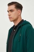 Кофта Polo Ralph Lauren чоловіча колір зелений з капюшоном однотонна (3613559)