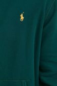 Кофта Polo Ralph Lauren чоловіча колір зелений з капюшоном однотонна (3613559)