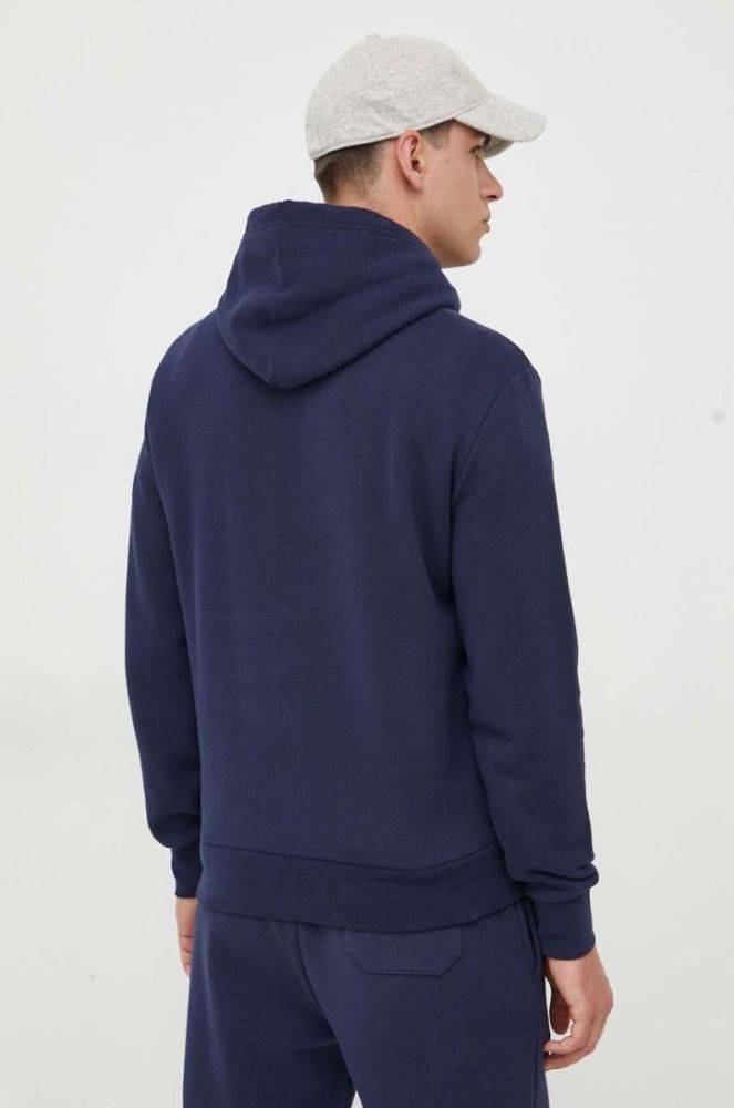 Кофта Polo Ralph Lauren чоловіча колір синій з капюшоном з аплікацією (3428006) фото 3