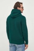 Кофта Polo Ralph Lauren чоловіча колір зелений з капюшоном з аплікацією (3428016)