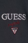 Кофта Guess Originals чоловіча колір чорний з капюшоном з принтом