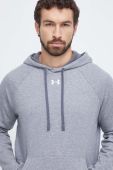 Кофта Under Armour чоловіча колір сірий з капюшоном однотонна