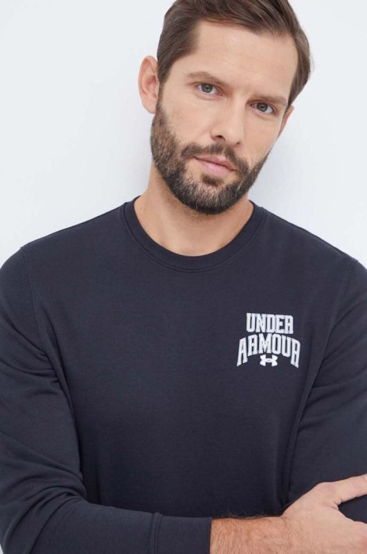 Кофта Under Armour чоловіча колір чорний з принтом
