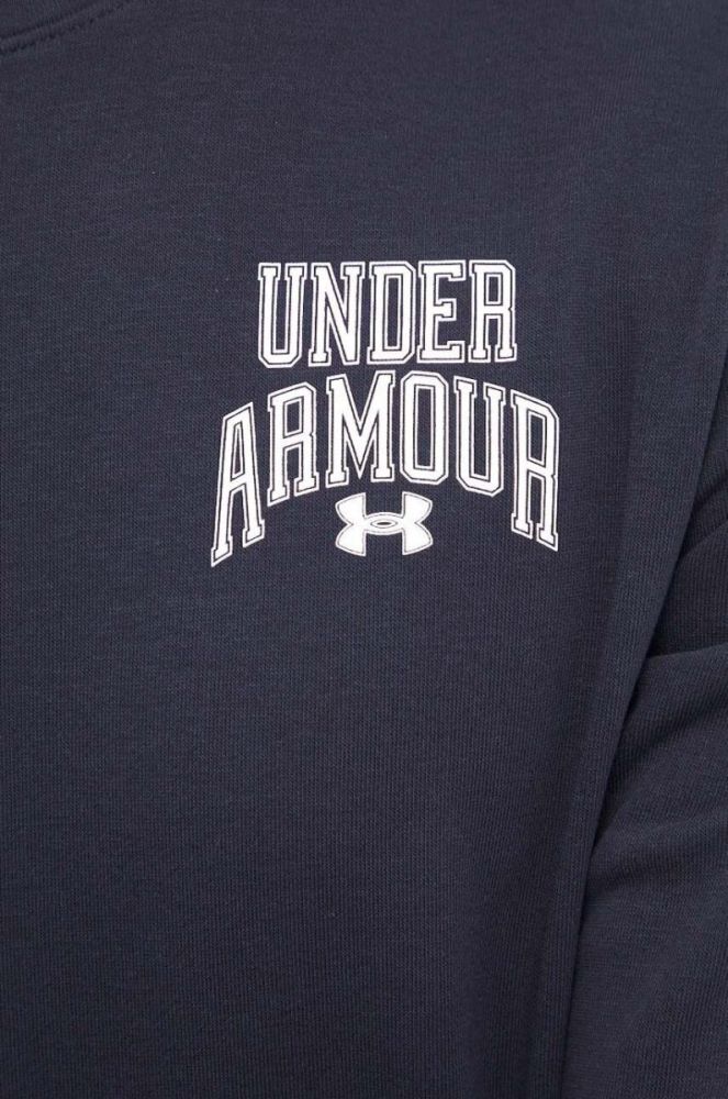 Кофта Under Armour чоловіча колір чорний з принтом фото 5