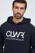 Кофта Colourwear чоловіча колір чорний з капюшоном з принтом