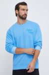 Бавовняна кофта Colourwear чоловіча  з аплікацією колір блакитний Бавовняна кофта Colourwear чоловіча  з аплікацією колір блакитний