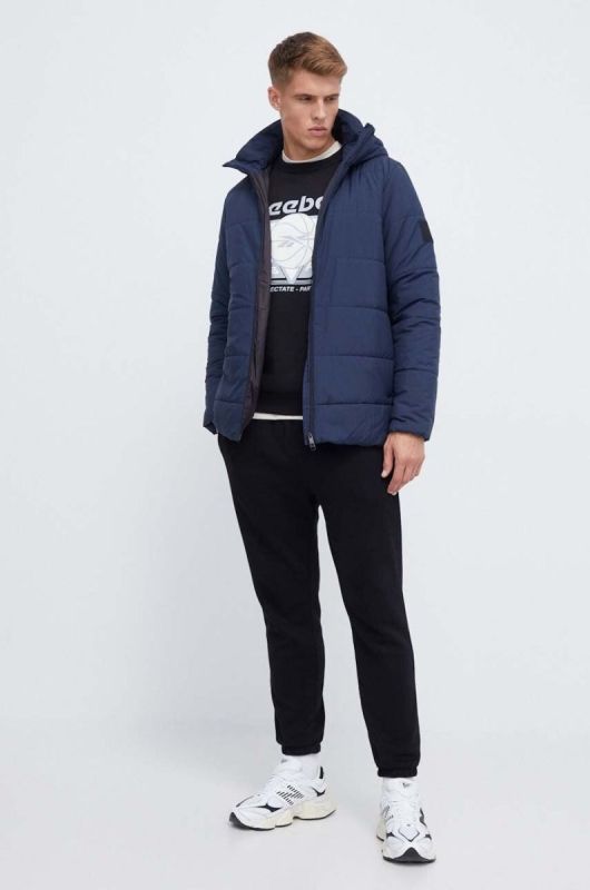 Кофта Reebok Classic Basketball чоловіча колір чорний з принтом фото 2