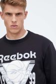 Кофта Reebok Classic Basketball чоловіча колір чорний з принтом