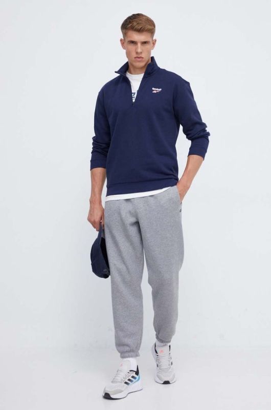 Кофта Reebok чоловіча колір синій з принтом (3540996) фото 2